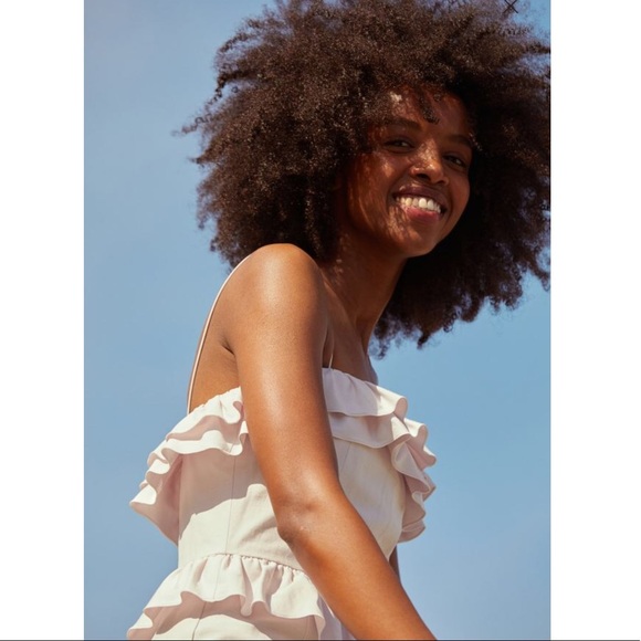 Brock Collection x H&M Light Pink Flounced Dress - Picture 2 of 9